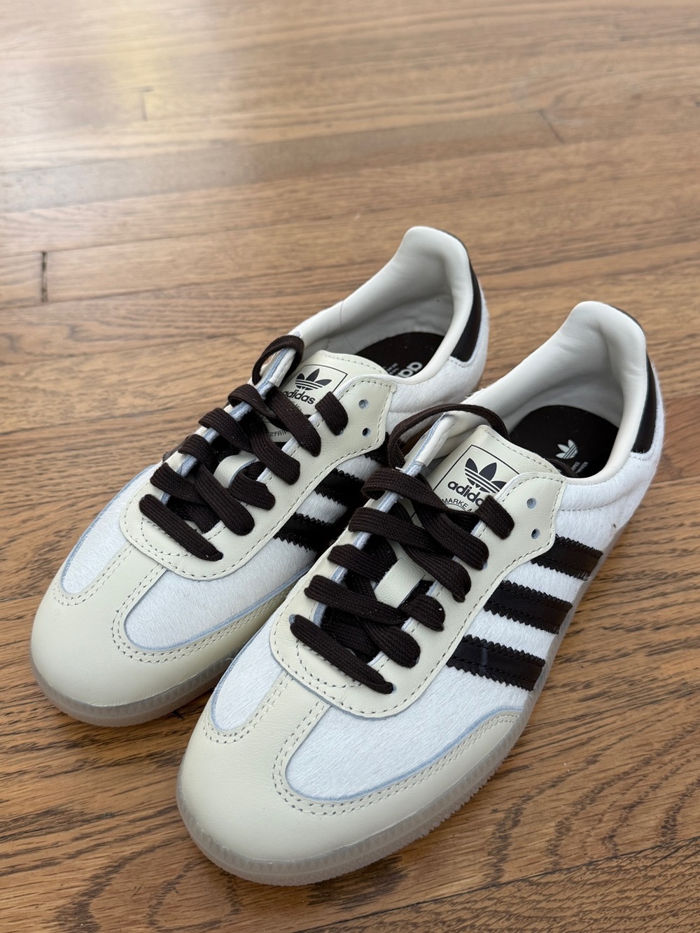 adidas Samba OG Crew White Mystic Brown Pony - Picture 2 of 7